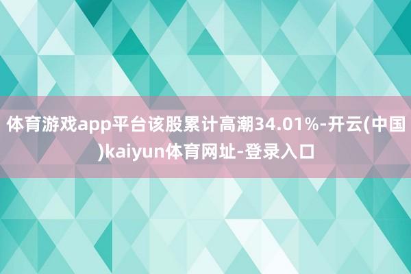 体育游戏app平台该股累计高潮34.01%-开云(中国)kaiyun体育网址-登录入口