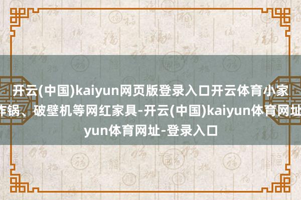 开云(中国)kaiyun网页版登录入口开云体育小家电如空气炸锅、破壁机等网红家具-开云(中国)kaiyun体育网址-登录入口
